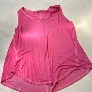 Zenana Outfitters Pink Tye Dye Tank Top